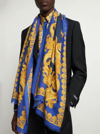 versace cashmere scarf|versace men's scarf sale.